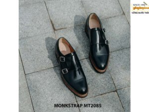 Giày da nam 2 khóa da bóng Double Monkstrap MT2085 001