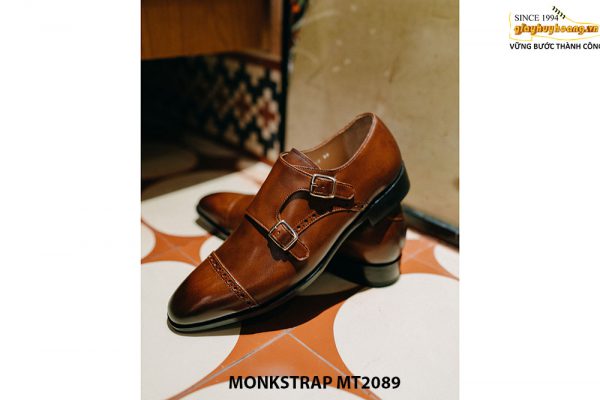 Giày da thủ công nam Double Monkstrap MT2089 004