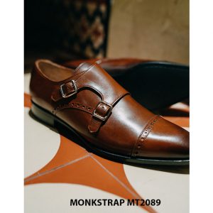 Giày da thủ công nam Double Monkstrap MT2089 003