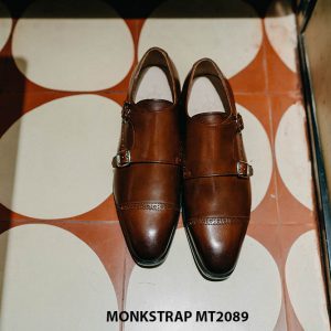 Giày da thủ công nam Double Monkstrap MT2089 002