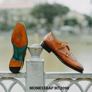 Giày da nam hàng hiệu cao cấp Double Monkstrap MT2090 003