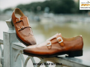 Giày da nam hàng hiệu cao cấp Double Monkstrap MT2090 001