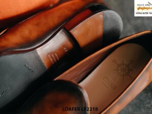 Giày lười nam da bò màu thủ công Penny Loafer LF2218 004