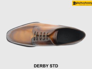 [Outlet size 46] Giày da nam nhuộm Patina bò Derby STD 002