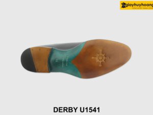 [Outlet size 43] Giày da nam đục lỗ brogues đen Derby U1541 005