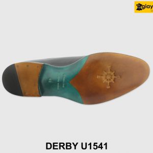 [Outlet size 43] Giày da nam đục lỗ brogues đen Derby U1541 005