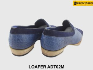 [Outlet size 40] Giày lười nam da lộn Navy Loafer ADT02M 002