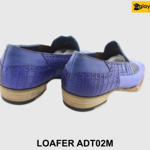 [Outlet size 40] Giày lười nam xanh coban Loafer ADT02M 004