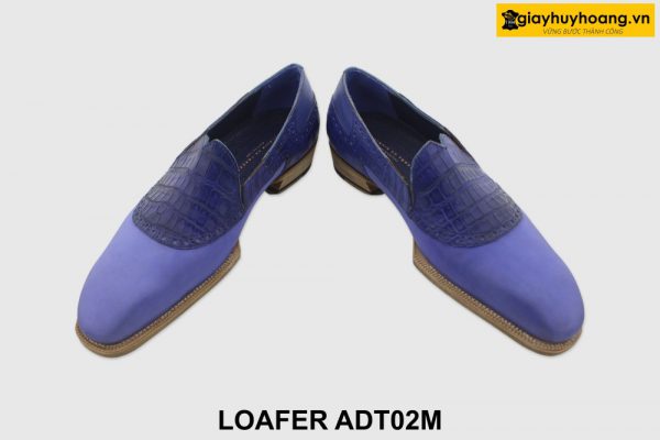 [Outlet size 40] Giày lười nam xanh coban Loafer ADT02M 003