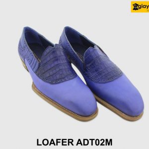 [Outlet size 40] Giày lười nam xanh coban Loafer ADT02M 002
