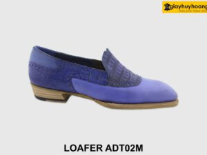[Outlet size 40] Giày lười nam xanh coban Loafer ADT02M 001