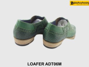 [Outlet size 40] Giày lười da nam cao cấp xanh lá Loafer ADT06M 004