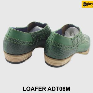 [Outlet size 40] Giày lười da nam cao cấp xanh lá Loafer ADT06M 004