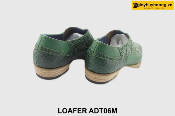 [Outlet size 40] Giày lười da nam cao cấp xanh lá Loafer ADT06M 004