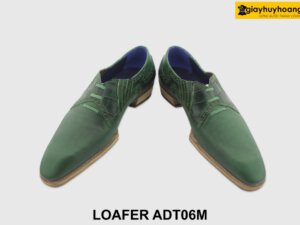 [Outlet size 40] Giày lười da nam cao cấp xanh lá Loafer ADT06M 003