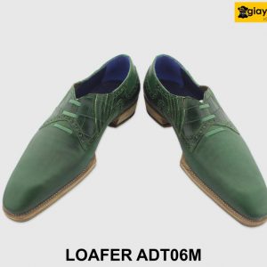 [Outlet size 40] Giày lười da nam cao cấp xanh lá Loafer ADT06M 003