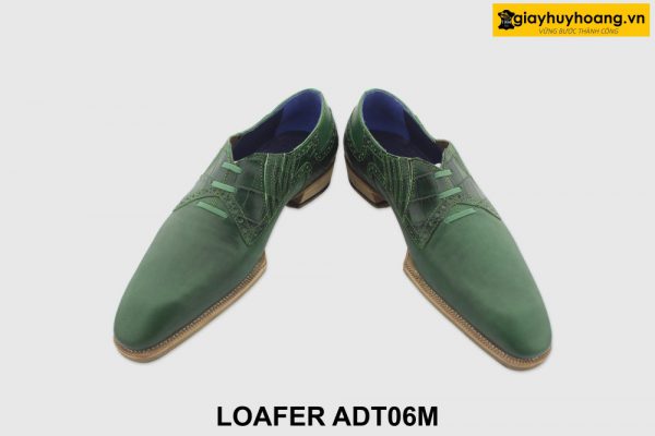 [Outlet size 40] Giày lười da nam cao cấp xanh lá Loafer ADT06M 003