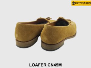[Outlet 44] Giày lười nam da lộn màu vàng bò Loafer CN45M 005