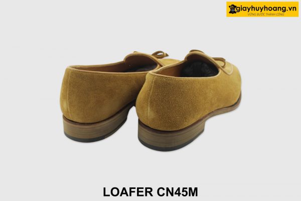 [Outlet 44] Giày lười nam da lộn màu vàng bò Loafer CN45M 005