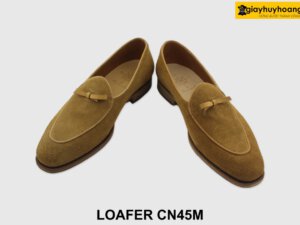 [Outlet 44] Giày lười nam da lộn màu vàng bò Loafer CN45M 004