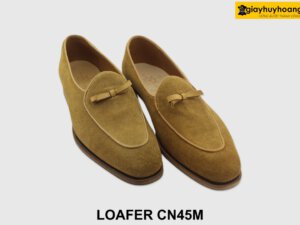 [Outlet 44] Giày lười nam da lộn màu vàng bò Loafer CN45M 003