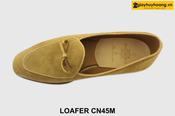 [Outlet 44] Giày lười nam da lộn màu vàng bò Loafer CN45M 002