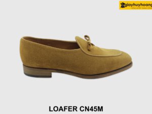 [Outlet 44] Giày lười nam da lộn màu vàng bò Loafer CN45M 001