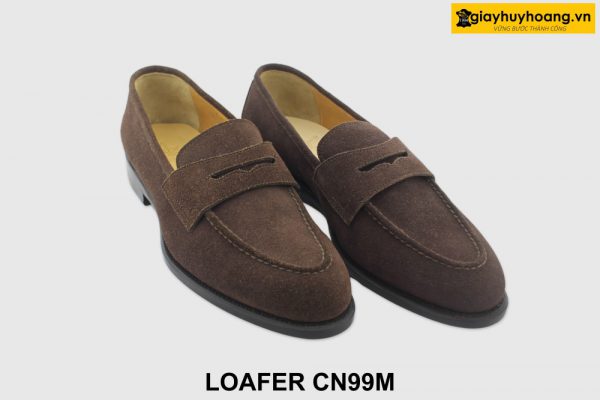 [Outlet 41] Giày lười nam da lộn hàng hiệu Loafer CN99M 003