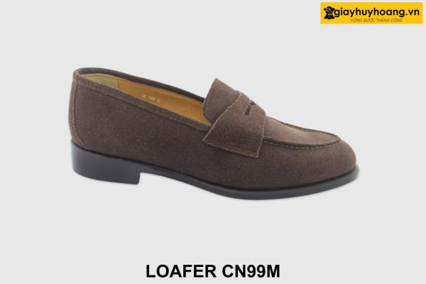 [Outlet 41] Giày lười nam da lộn hàng hiệu Loafer CN99M 001