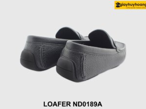 [Outlet size 43] Giày lười lái xe nam đen hột Loafer ND0189A 003