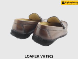 [Outlet 39+42] Giày lười nam đế bằng màu nâu Loafer VH1902N 005