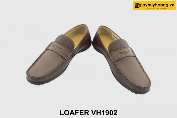 [Outlet 39+42] Giày lười nam đế bằng màu nâu Loafer VH1902N 004