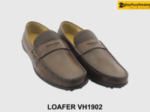 [Outlet 39+42] Giày lười nam đế bằng màu nâu Loafer VH1902N 003