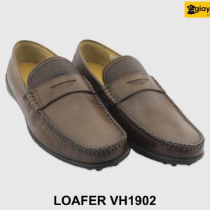 [Outlet 39+42] Giày lười nam đế bằng màu nâu Loafer VH1902N 003