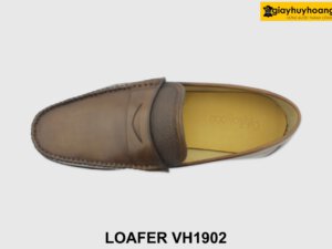 [Outlet 39+42] Giày lười nam đế bằng màu nâu Loafer VH1902N 002