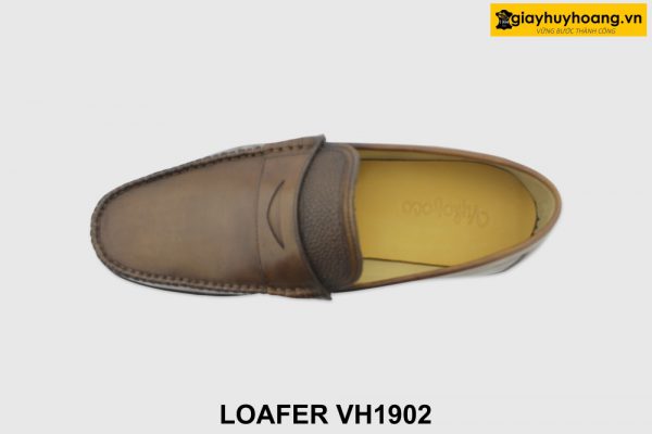 [Outlet 39+42] Giày lười nam đế bằng màu nâu Loafer VH1902N 002