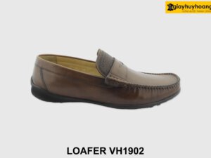 [Outlet 39+42] Giày lười nam đế bằng màu nâu Loafer VH1902N 001
