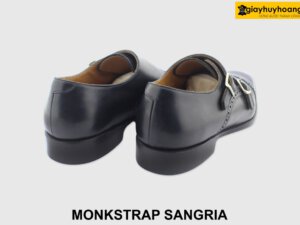 [Outlet size 38.42] Giày da nam công sở đen Monkstrap SANGRIA 005