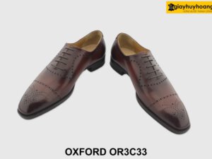 [Outlet size 39.40] Giày da nam Wholecut Brogues Oxford OR3C33 004