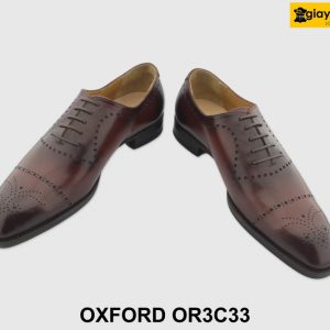 [Outlet size 39.40] Giày da nam Wholecut Brogues Oxford OR3C33 004