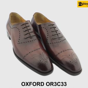 [Outlet size 39.40] Giày da nam Wholecut Brogues Oxford OR3C33 003