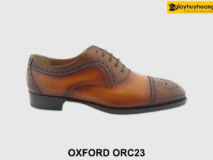 [Outlet size 38.39.40] Giày tây nam vàng bò Oxford ORC23 001