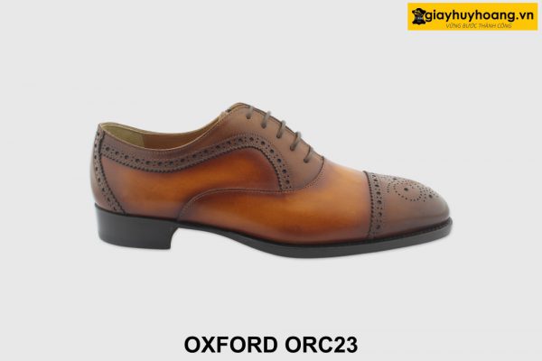 [Outlet size 38.39.40] Giày tây nam vàng bò Oxford ORC23 001