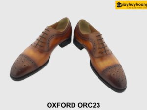 [Outlet size 38.39.40] Giày tây nam vàng bò Oxford ORC23 004