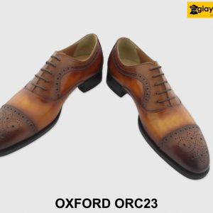 [Outlet size 38.39.40] Giày tây nam vàng bò Oxford ORC23 004