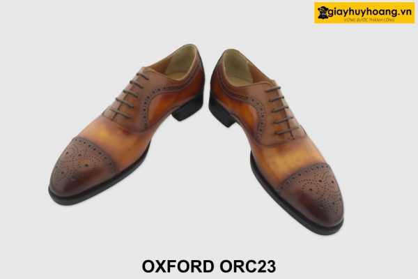 [Outlet size 38.39.40] Giày tây nam vàng bò Oxford ORC23 004