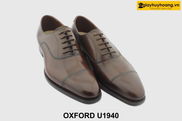 Giày da nam oxford u1940 màu nâu