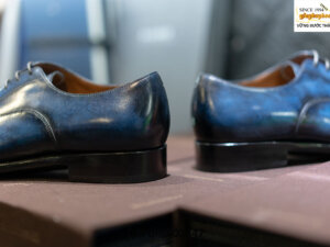 Giày tây nam màu xanh nước biển đẹp Oxford O2347 006