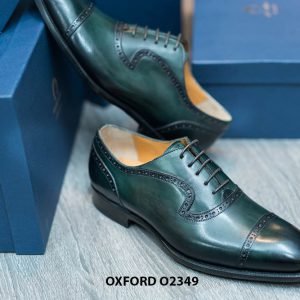 Giày tây nam công sở màu xanh lam Oxford O2349 005