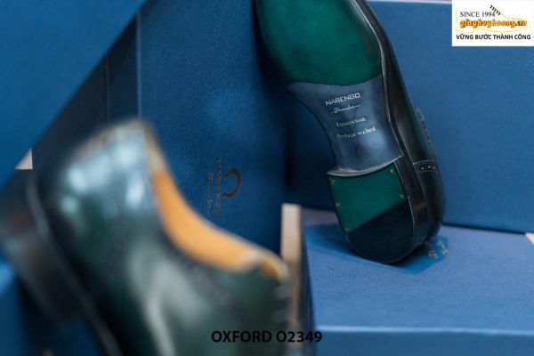 Giày tây nam công sở màu xanh lam Oxford O2349 004